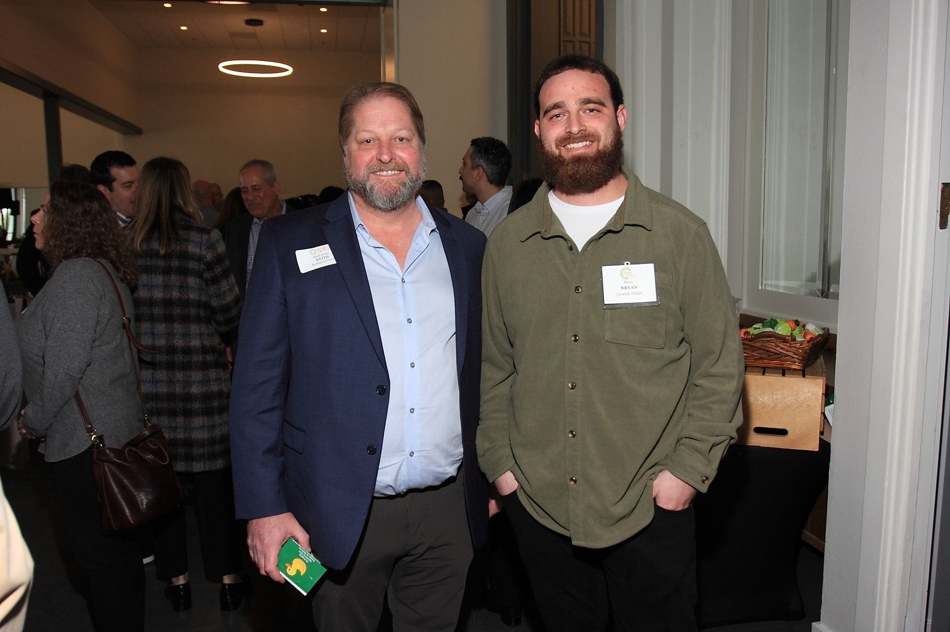 Keith Reese of Robinson Fresh and Bryan Rivera of Grocery Outlet.